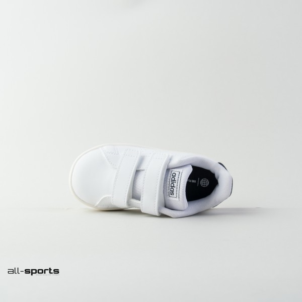 Adidas Advantage Lifestyle Court Two Hook-And-Loop Παιδικο Παπουτσι Λευκο