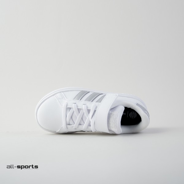 Adidas Grand Court Παιδικο Παπουτσι Λευκο - Ασημι