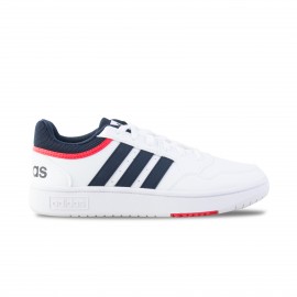 Adidas Hoops 3.0 Sneakers Ανδρικο Παπουτσι Λευκο - Μαυρο