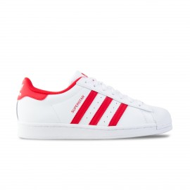 Adidas Originals Superstar Ανδρικο Παπουτσι Λευκο - Κοκκινο