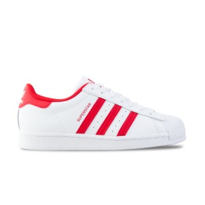 Adidas Originals Superstar Ανδρικο Παπουτσι Λευκο - Κοκκινο