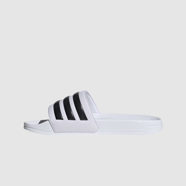 Adidas Adilette Shower 3 Stripes Classic Logo Unisex Παντοφλα Λευκο - Μαυρο