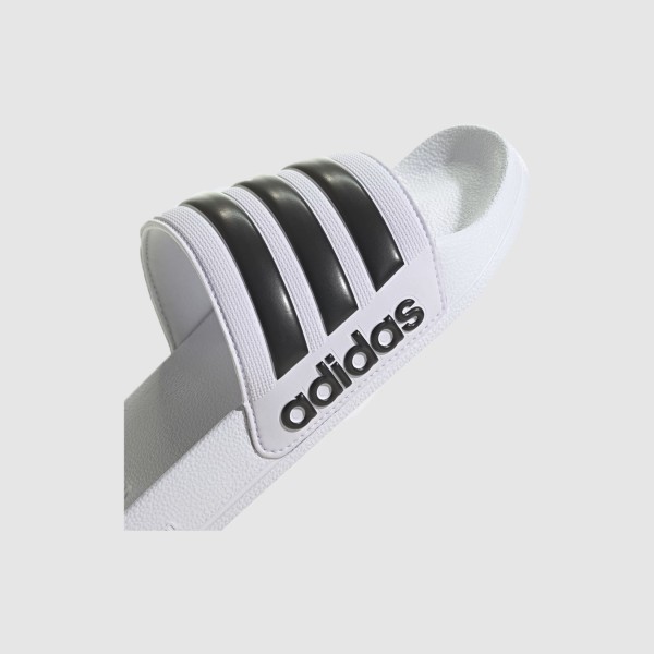 Adidas Adilette Shower 3 Stripes Classic Logo Unisex Παντοφλα Λευκο - Μαυρο