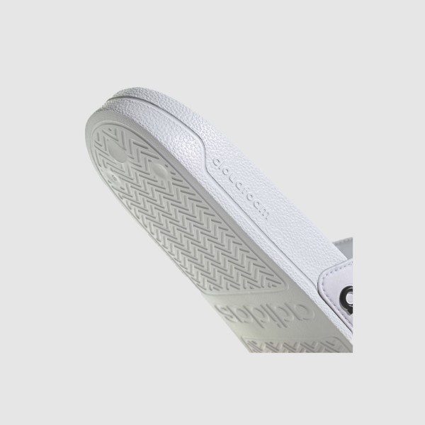 Adidas Adilette Shower 3 Stripes Classic Logo Unisex Παντοφλα Λευκο - Μαυρο