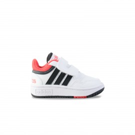 Adidas Hoops Mid Βρεφικο Παπουτσι Λευκο - Μαυρο - Κοκκινο