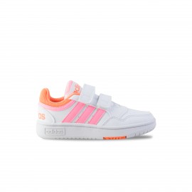 Adidas Hoops 3.0 CF 3 Stripes Παιδικο Παπουτσι Λευκο - Πορτοκαλι
