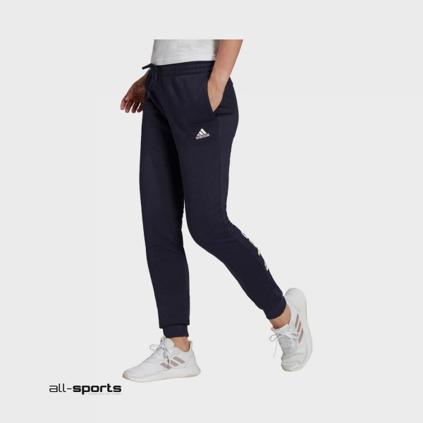 Adidas Performance Fleece Logo Γυναικειο Παντελονι Μπλε