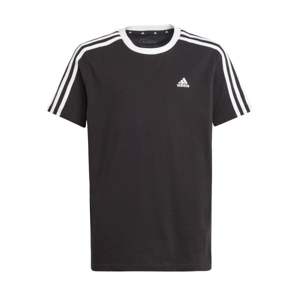 Adidas Sportswear 3 Stripes Small Logo Εφηβικη Μπλουζα Μαυρη