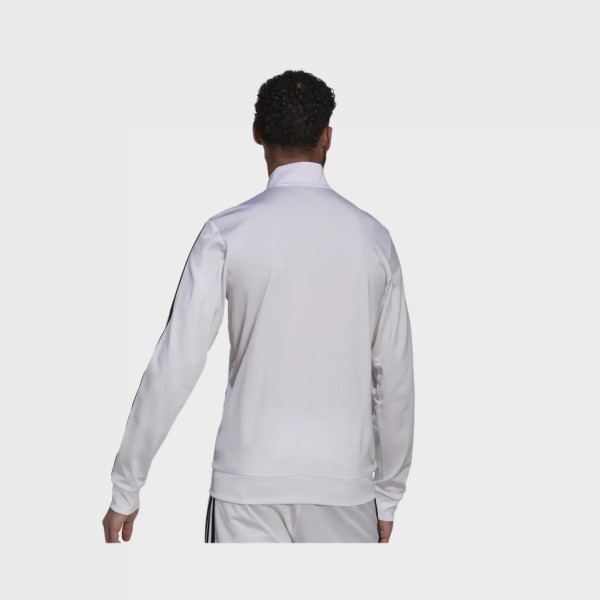 Adidas Essentials Warm-Up 3-Stripes Ανδρικη Ζακετα Λευκη