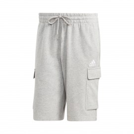 Adidas Essentials French Terry Cargo Pockets Ανδρικη Βερμουδα Γκρι