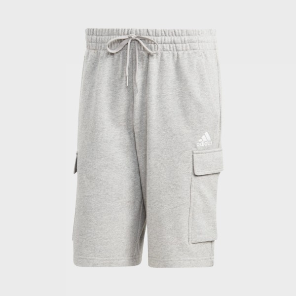 Adidas Essentials French Terry Cargo Pockets Ανδρικη Βερμουδα Γκρι