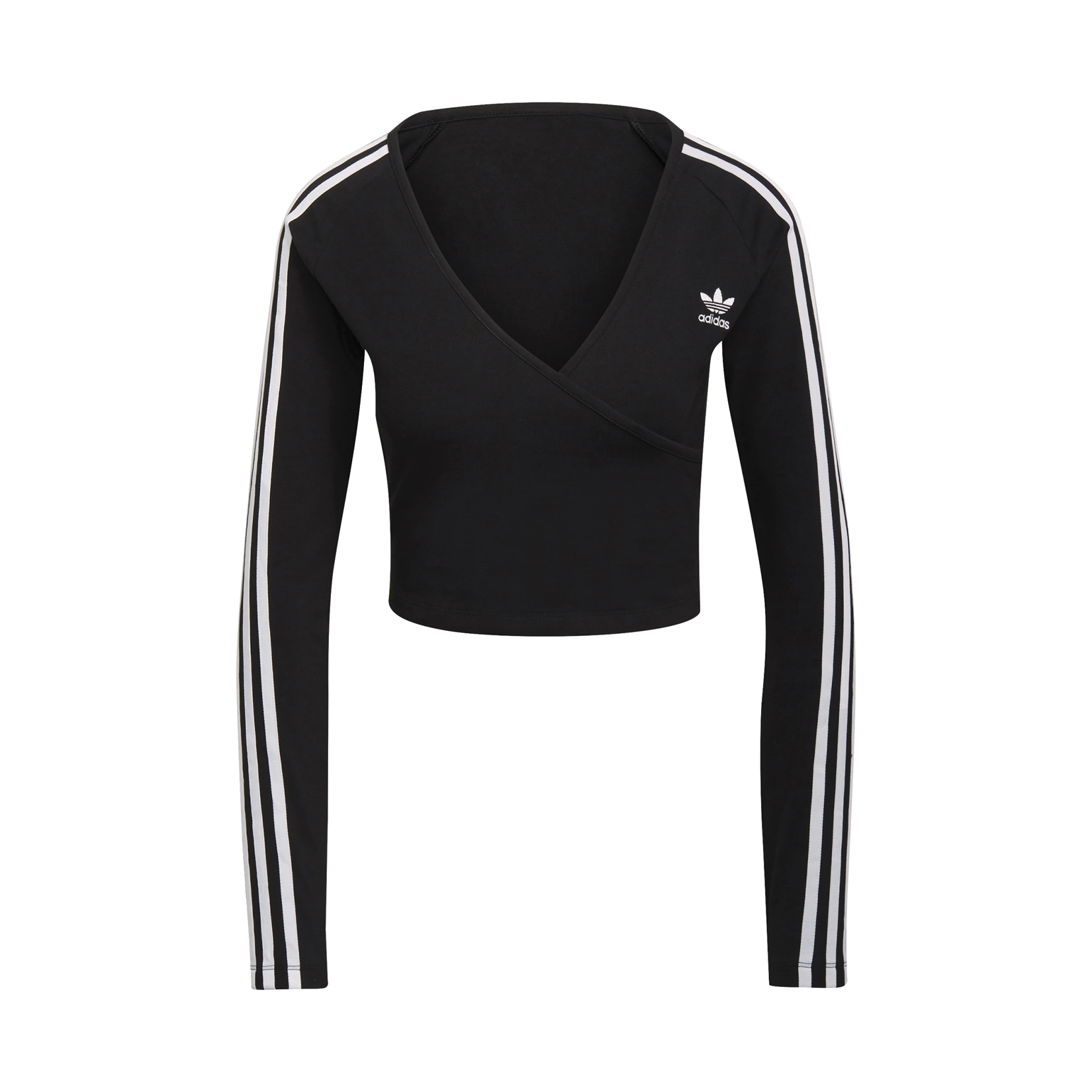 Adidas Originals Adicolor Classic Cropped Long Sleeve Γυναικεια Μπλουζα Μαυρη