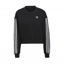 Adidas Originals Adicolor Crop Γυναικειο Φουτερ Μαυρο