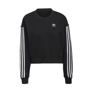 Adidas Originals Adicolor Crop Γυναικειο Φουτερ Μαυρο