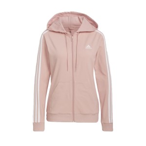 Adidas Essentials Jersey 3-Stripes FZ Ζακετα Ροζ 