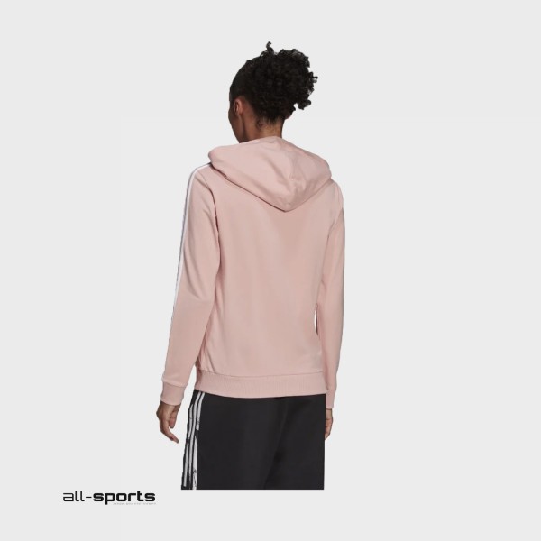 Adidas Essentials Jersey 3-Stripes FZ Ζακετα Ροζ 