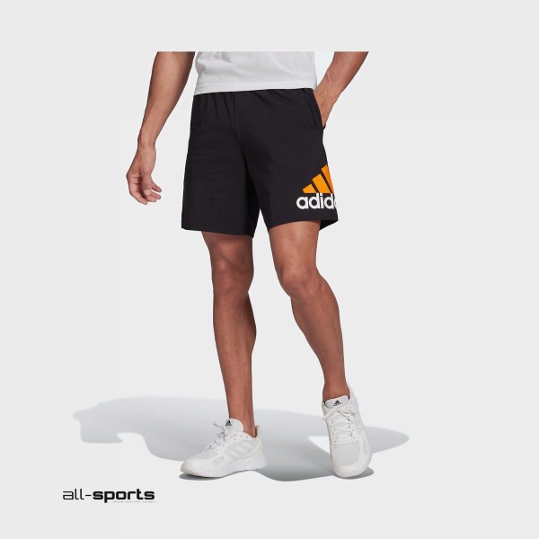 Adidas Essentilas Logo Ανδρικη Βερμουδα Μαυρη