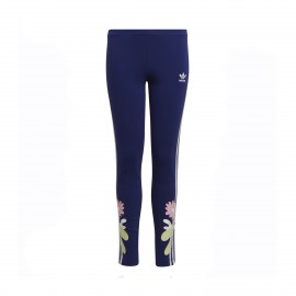 Adidas Originals Flower Print Εφηβικο Κολαν Μπλε