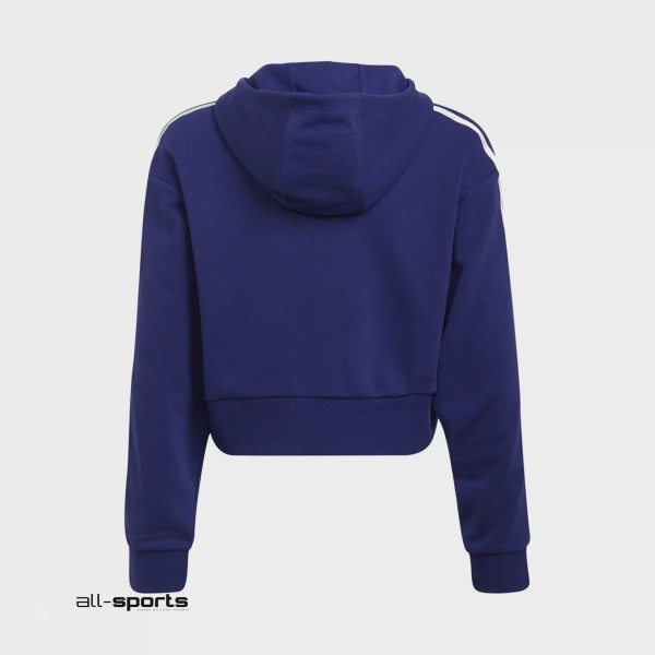 Adidas Originals Cropped Εφηβικο Φουτερ Μπλε