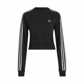 Adidas Adicolor Classics High Shine Crew Γυναικειο Φουτερ Μαυρο