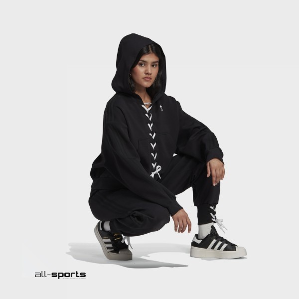 Adidas Always Original Laced Cuff Γυναικειο Παντελονι Μαυρο