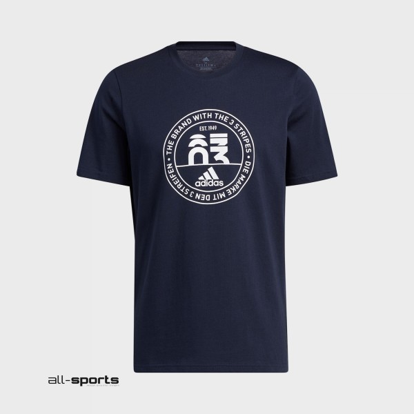 Adidas Sportswear Graphic Ανδρικη Μπλουζα Μπλε