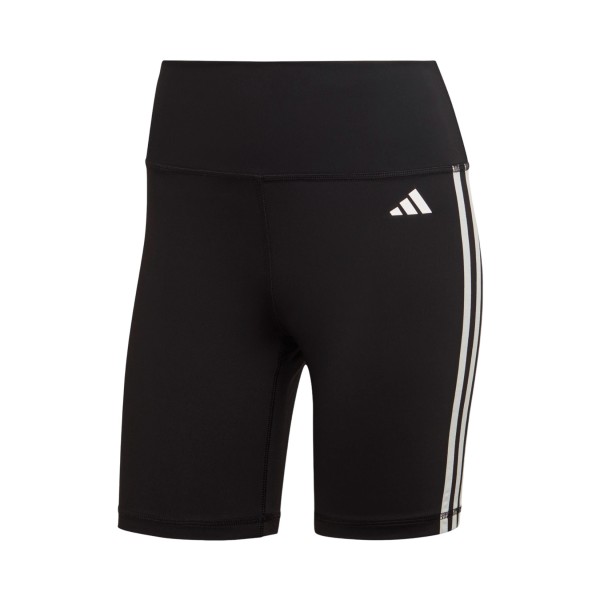Adidas Training Essentials 3-Stripes High Waisted Γυναικειο Σορτσακι Μαυρο