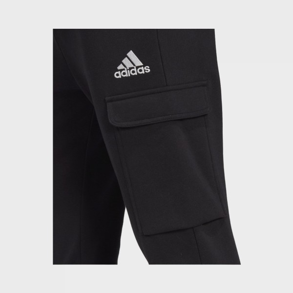 Adidas Sportswear Feelcozy Fleece Cargo Ανδρικο Παντελονι Μαυρο