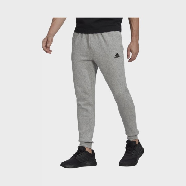 Adidas Sportswear Feelcozy Regular Tapered Small Logo Ανδρικο Παντελονι Γκρι