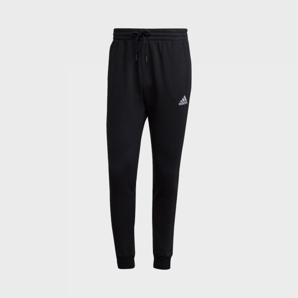 Adidas Sportswear Feelcozy Regular Tapered Small Logo Ανδρικο Παντελονι Μαυρη