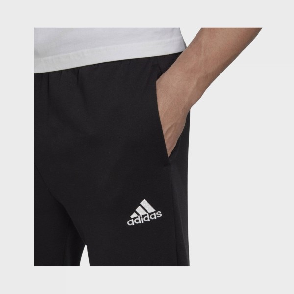 Adidas Sportswear Feelcozy Regular Tapered Small Logo Ανδρικο Παντελονι Μαυρη