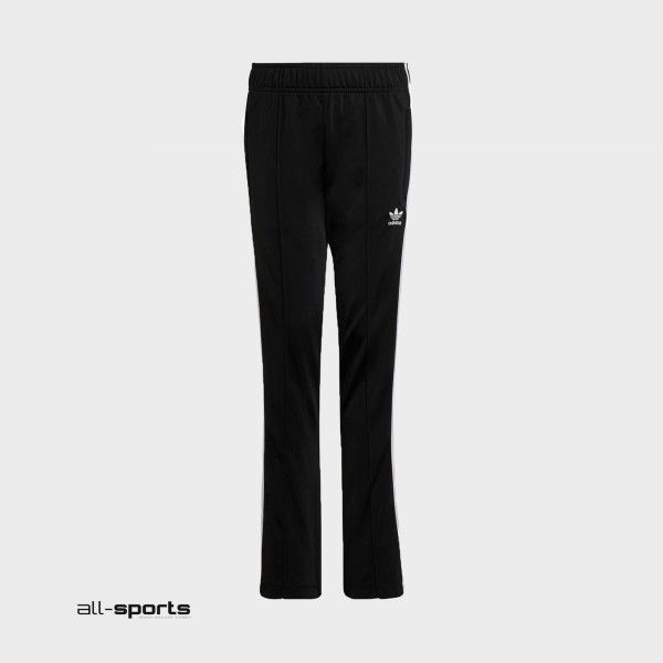 Adidas Originals 3 Stripes Flared Εφηβικο Παντελονι Μαυρο  