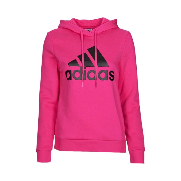 Adidas Essentials Loungewear Logo Fleece Γυναικειο Φουτερ Ροζ