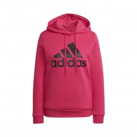 Adidas Essentials Loungewear Logo Fleece Γυναικειο Φουτερ Ροζ