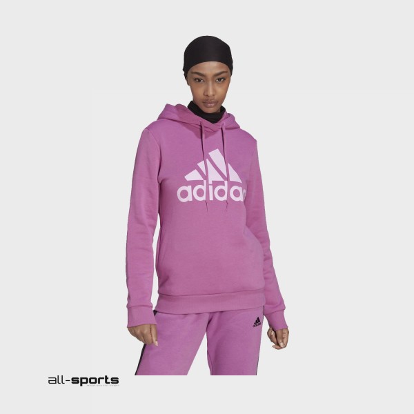 Adidas Loungewear Essentials Logo Fleece Γυναικειο Φουτερ Ροζ