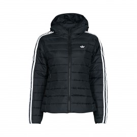 Adidas Originals Hooded Premium Slim Γυναικειο Μπουφαν Μαυρο
