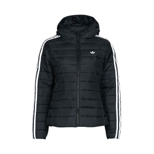 Adidas Originals Hooded Premium Slim Γυναικειο Μπουφαν Μαυρο