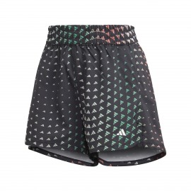 Adidas Aeroready Brand Love Woven Pacer AOP Γυναικειο Σορτσακι Μαυρο