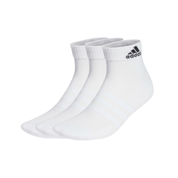 Adidas Sportswear Cushioned Ankle 3 Ζευγη Unisex Καλτσες Λευκες