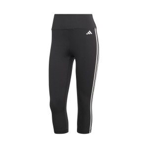 Adidas Train Essentials 3 Stripes High Waisted 3/4 Γυναικειο Κολαν Μαυρο