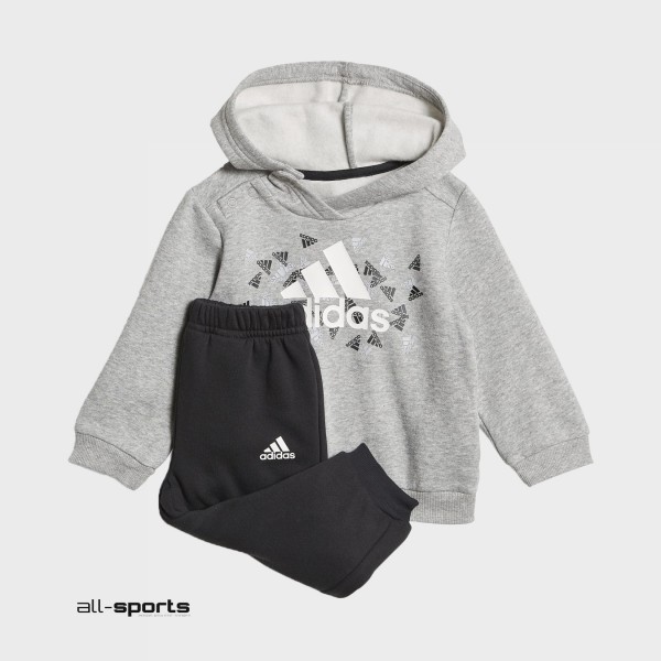 Adidas Sportswear I Boss Παιδικο Σετ Μαυρο - Γκρι