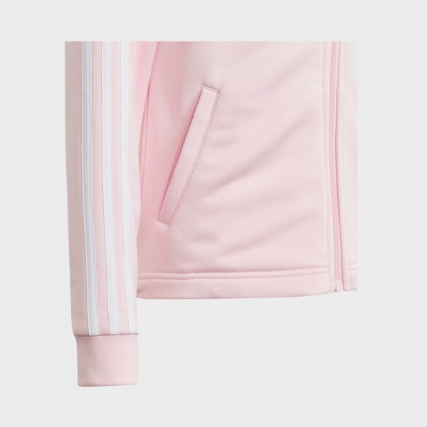 Adidas Sportswear Train Essentials 3 Stripes Εφηβική Ζακετα Ροζ 
