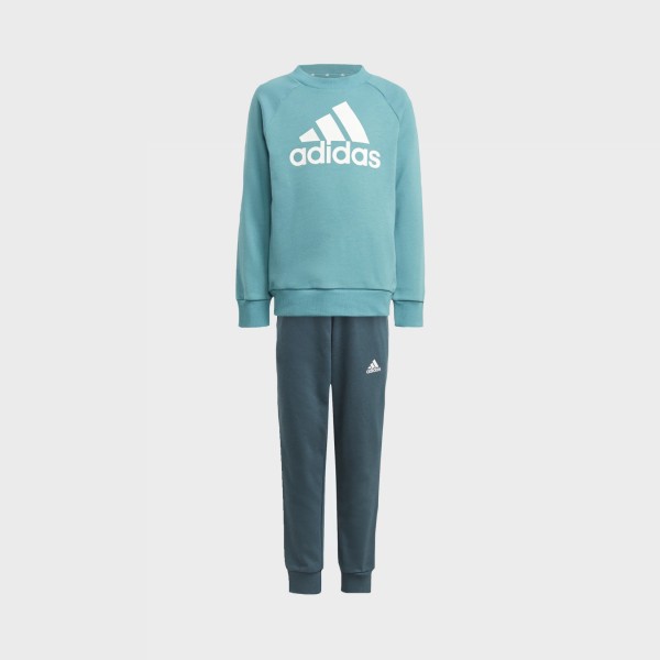 Adidas Essentials Logo Fleece French Terry Παιδικο Σετ Μπλε