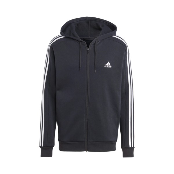 Adidas Sportswear Hooded Track Top 3 Stripes Ανδρικη Ζακετα Μαυρη