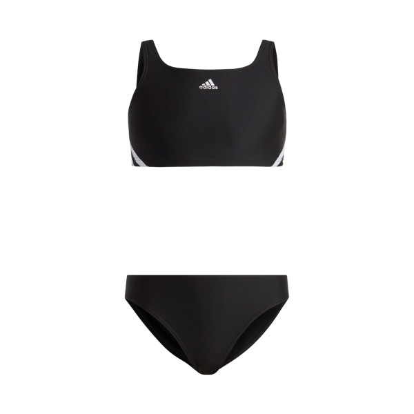 Adidas Sportswear 3 Stripes Bikini Παιδικο Σετ Μαγιο Μαυρο