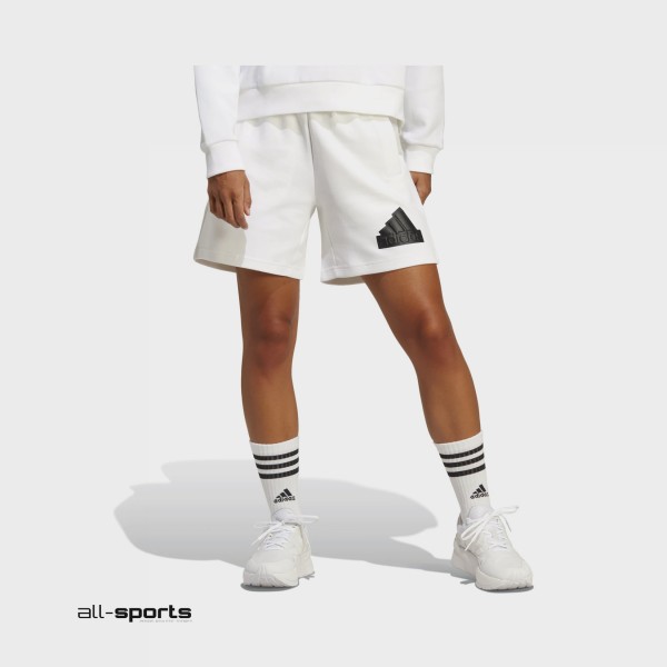 Adidas Sportswear Future Icons Badge Of Sport Γυναικεια Βερμουδα Λευκη