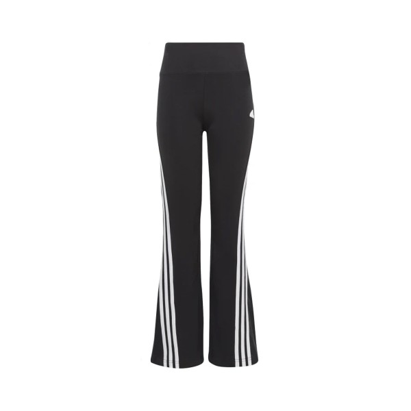 Adidas Sportswear Future Icons 3 - Stripes Cotton Flared Εφηβικο Κολαν Μαυρο