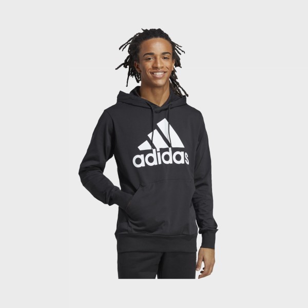 Adidas Essentials Logo Aeroready Hooded Ανδρικη Φουτερ Μαυρη
