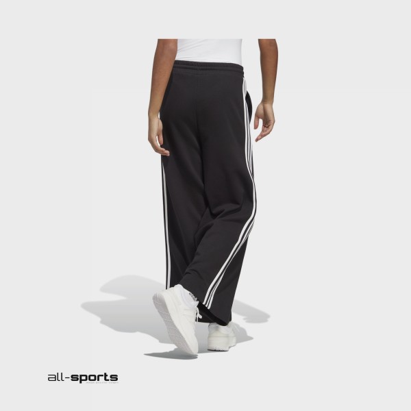 Adidas Sportswear 3Stripes Wide Leg Γυναικειο Παντελονι Μαυρο