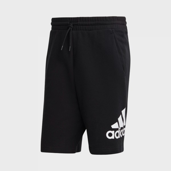 Adidas Essentials Big Logo French Terry Ανδρικη Βερμουδα Μαυρη